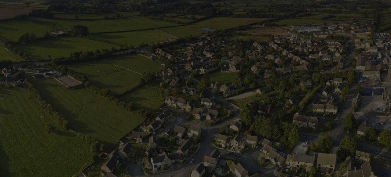 Sky view of Norfolk estate